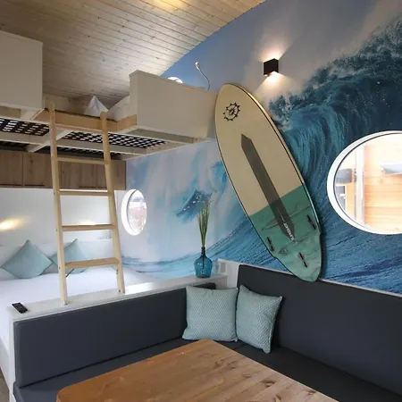 Tiny Wave Tiny House Auf Dem Strandgut مكان تخييم كوكسهافن